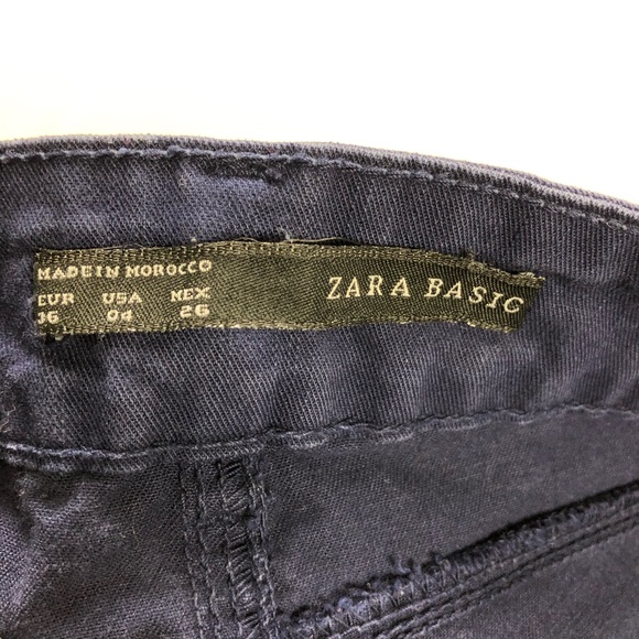 Zara Basic Denim Jeans Royal Blue Size 4 US - Picture 5 of 6